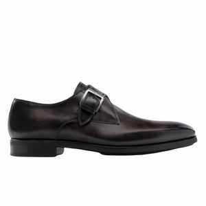 Magnanni Diversa Roddy Plain Toe Monk Strap Shoes